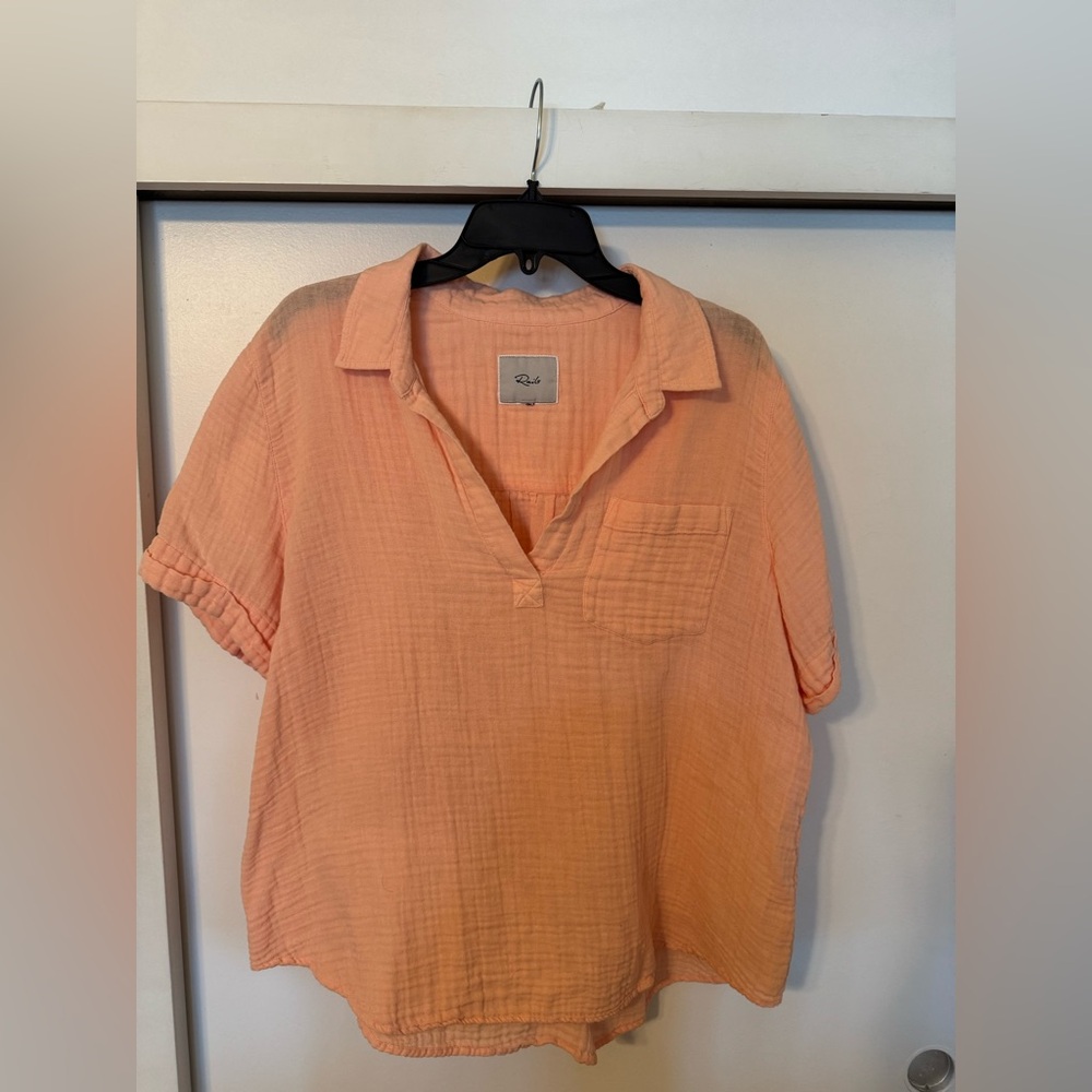 Rails Apricot Short Sleeve Blouse